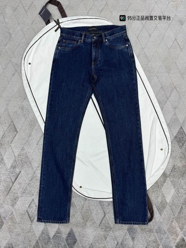 Ermenegildo Zegna Zegna Men's Blue Straight-Leg Comfort Jeans Size US 30 / EU 46 - 2 Thumbnail