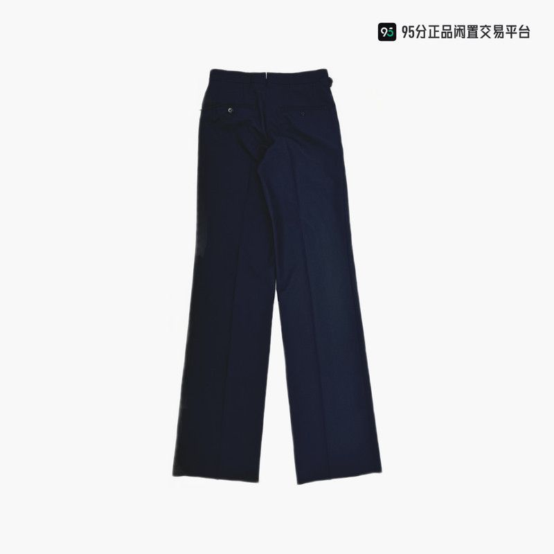 Ermenegildo Zegna ZEGNA Unisex Dark Blue Straight-Leg Casual Pants Size US 36 / EU 52 - 3 Thumbnail