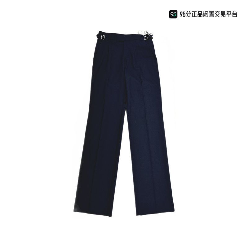 Ermenegildo Zegna ZEGNA Unisex Dark Blue Straight-Leg Casual Pants Size US 36 / EU 52 - 2 Thumbnail