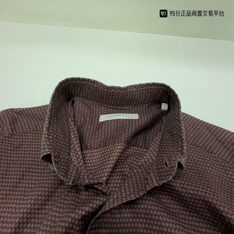 Ermenegildo Zegna Zegna Men's Casual Lapel Long - Sleeve Shirt Size US L / EU 52-54 / 3 - 5 Thumbnail