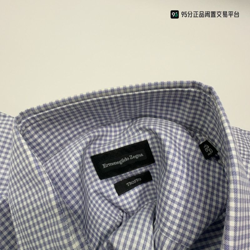Ermenegildo Zegna Zegna Men's Classic Versatile Check Shirt Size US M / EU 48-50 / 2 - 7 Thumbnail
