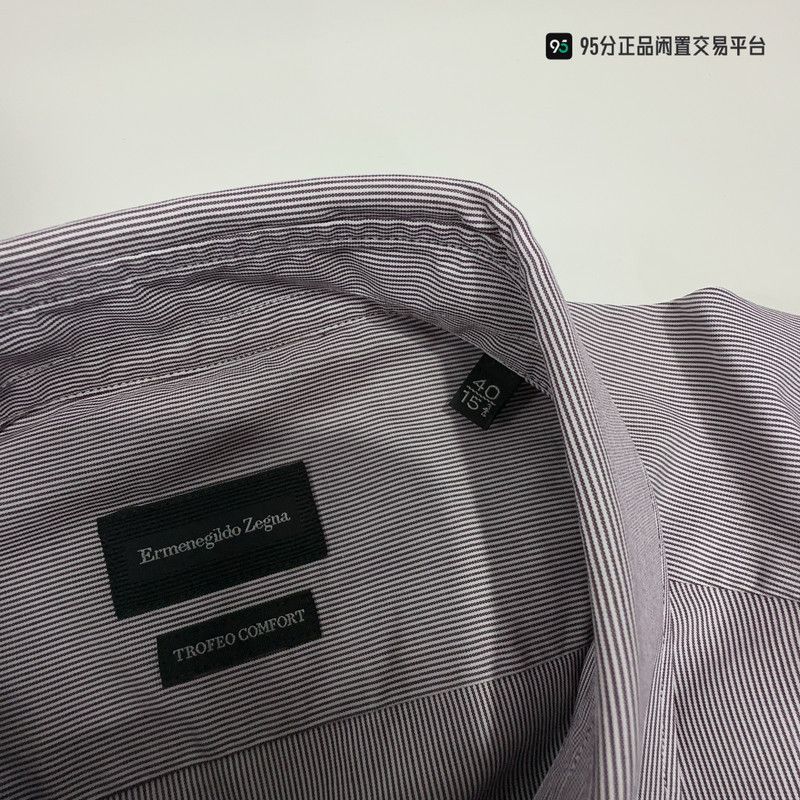 Ermenegildo Zegna Ermenegildo Zegna FW21 Slim Stripe Long Sleeve Shirt Size US M / EU 48-50 / 2 - 5 Thumbnail