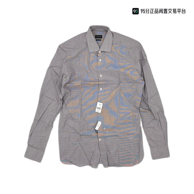 Ermenegildo Zegna Ermenegildo Zegna FW21 Slim Stripe Long Sleeve Shirt Size US M / EU 48-50 / 2 - 4 Thumbnail
