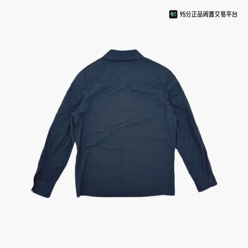 Ermenegildo Zegna Ermenegildo Zegna Solid Lapel Long-Sleeve Shirt Size US M / EU 48-50 / 2 - 3 Thumbnail