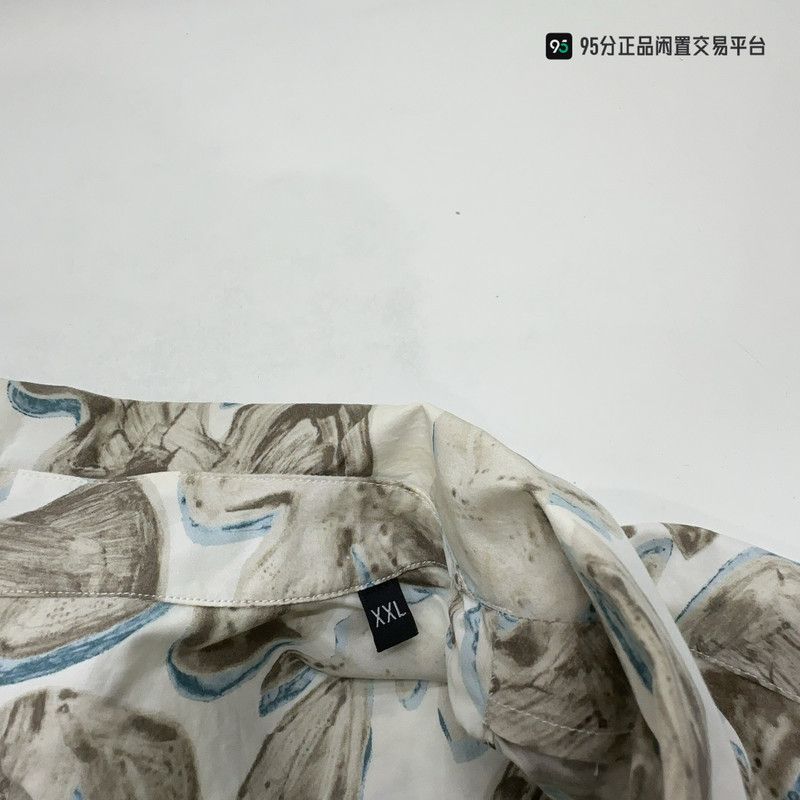 Ermenegildo Zegna Zegna Men's Butterfly Print Lapel Short-Sleeve Shirt Size US XXL / EU 58 / 5 - 7 Thumbnail