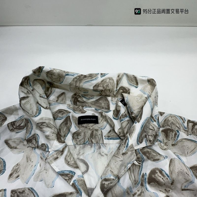 Ermenegildo Zegna Zegna Men's Butterfly Print Lapel Short-Sleeve Shirt Size US XXL / EU 58 / 5 - 2 Thumbnail