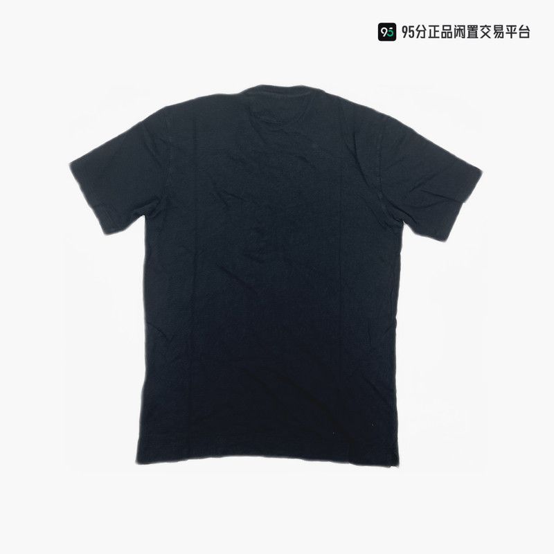 Ermenegildo Zegna Zegna Men's Solid Linen Crew Neck Short Sleeve T-Shirt Size US S / EU 44-46 / 1 - 5 Thumbnail