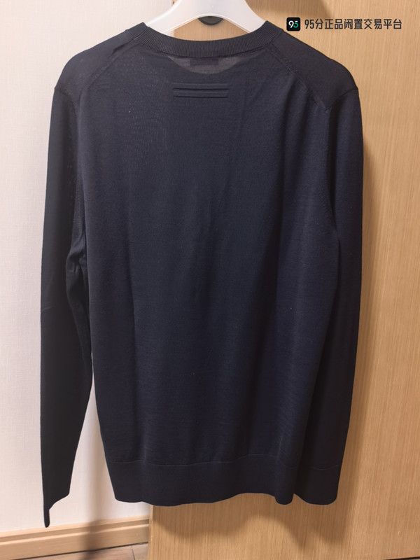 Ermenegildo Zegna Zegna Men's Solid Casual Pullover Knit Long-Sleeve T-Shirt Size US M / EU 48-50 / 2 - 5 Thumbnail