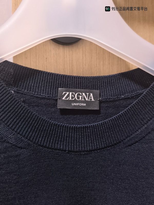 Ermenegildo Zegna Zegna Men's Solid Casual Pullover Knit Long-Sleeve T-Shirt Size US M / EU 48-50 / 2 - 6 Thumbnail