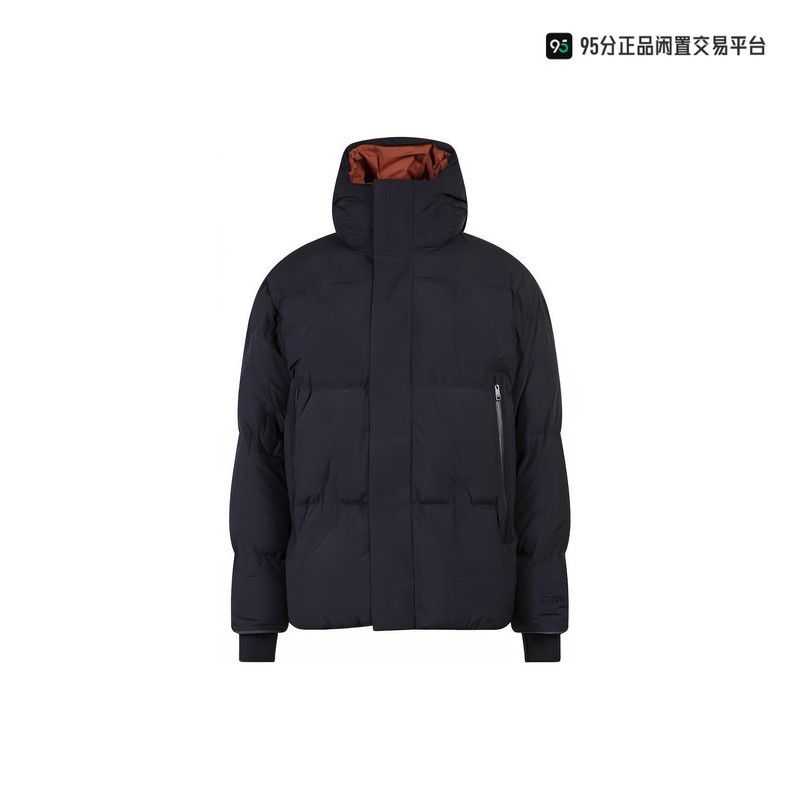 Ermenegildo Zegna Zegna FW22 Men's Solid Casual Hooded Down Jacket Size US L / EU 52-54 / 3 - 2 Thumbnail