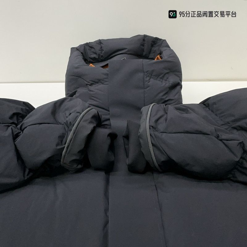 Ermenegildo Zegna Zegna FW22 Men's Solid Casual Hooded Down Jacket Size US L / EU 52-54 / 3 - 3 Thumbnail