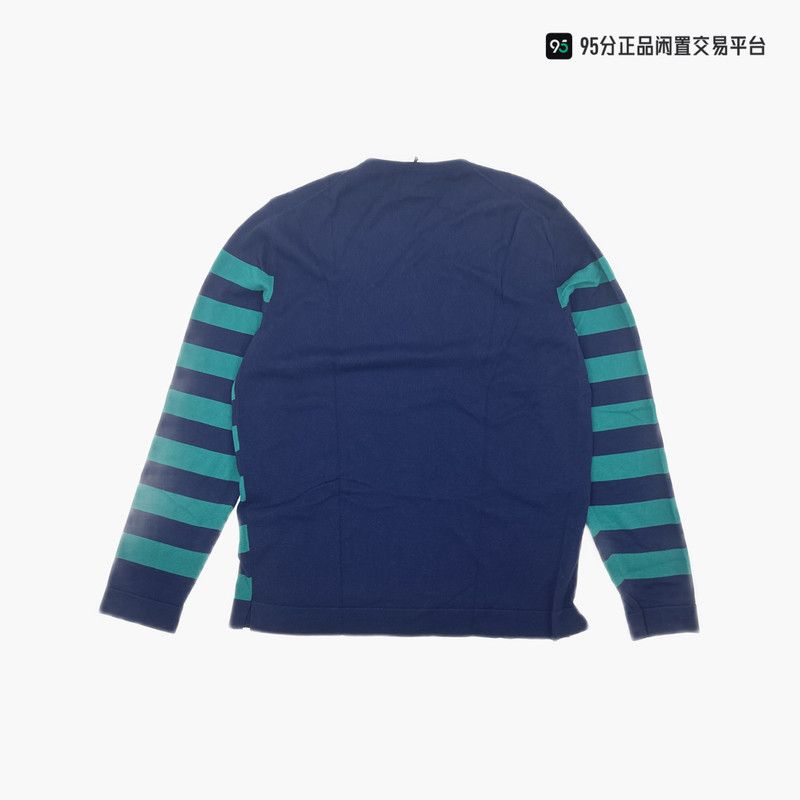 Ermenegildo Zegna Zegna Men's Striped Long-Sleeve Loose Crewneck Sweater Size US XL / EU 56 / 4 - 2 Thumbnail