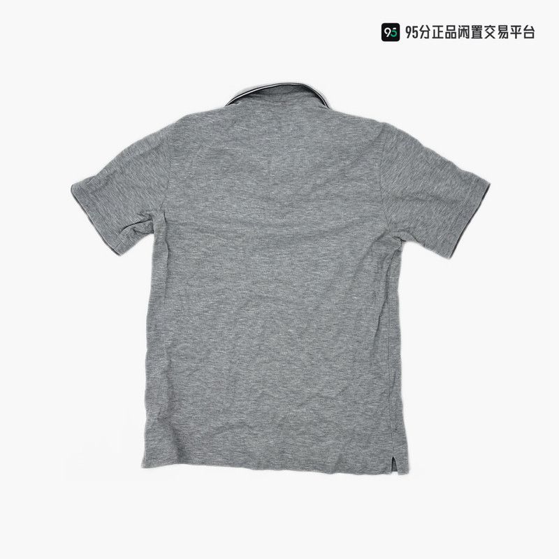 Ermenegildo Zegna Zegna SS22 Men's Solid Gray Short-Sleeve Polo Size US XS / EU 42 / 0 - 5 Thumbnail