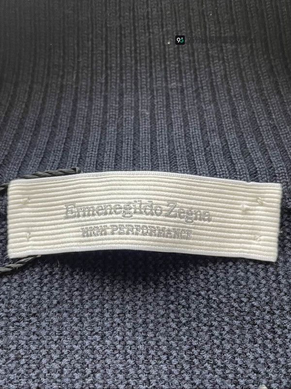 Ermenegildo Zegna Zegna Men's Half-High Neck Zip Wool-Cashmere Sweater Size US XXL / EU 58 / 5 - 7 Thumbnail