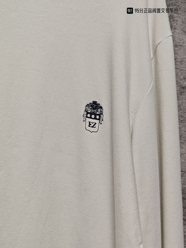 Ermenegildo Zegna Zegna Classic Logo Round Neck Long Sleeve T-shirt Size US M / EU 48-50 / 2 - 6 Thumbnail
