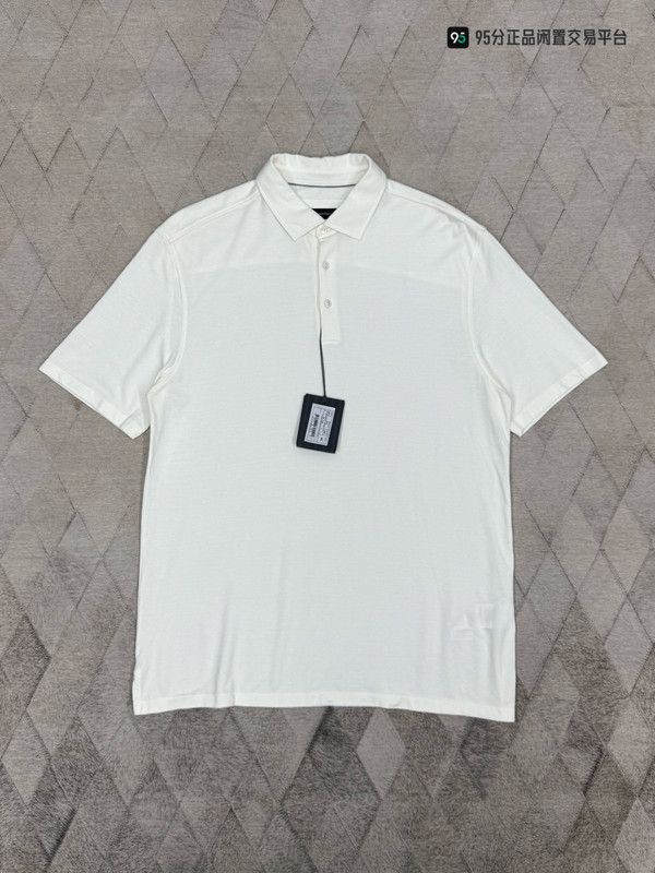 Ermenegildo Zegna Zegna Unisex Sea Island Cotton Silk Polo Shirt Size US XL / EU 56 / 4 - 2 Thumbnail