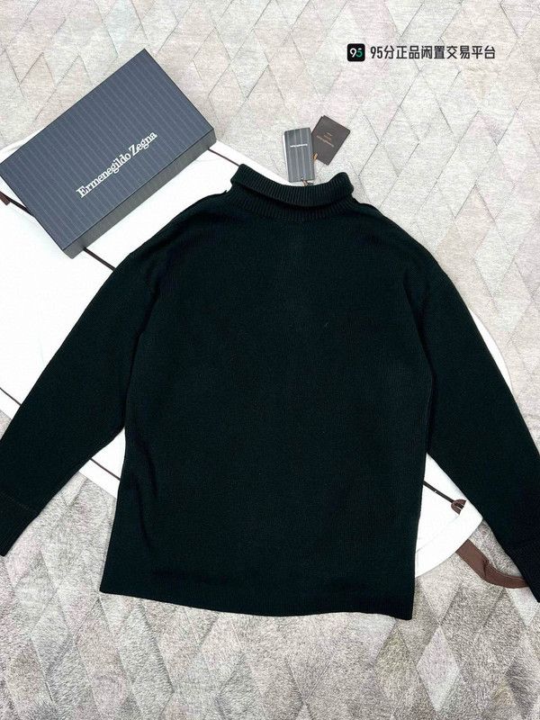 Ermenegildo Zegna Zegna Men's Wool Knit Outerwear Coat Size US L / EU 52-54 / 3 - 4 Thumbnail