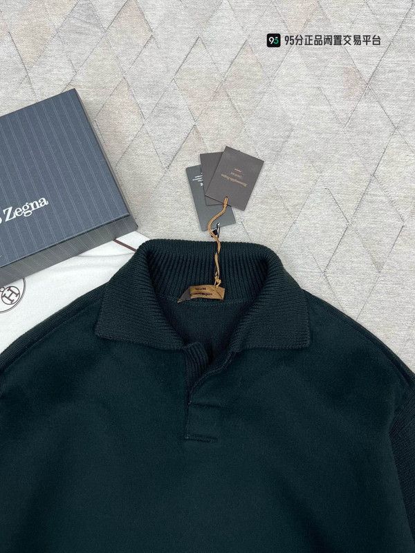 Ermenegildo Zegna Zegna Men's Wool Knit Outerwear Coat Size US L / EU 52-54 / 3 - 6 Thumbnail