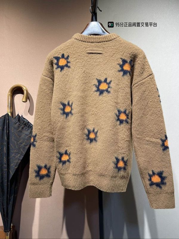 Ermenegildo Zegna Zegna x THE ELDER STATESMAN Floral Cashmere Wool Sweater Size US M / EU 48-50 / 2 - 4 Thumbnail