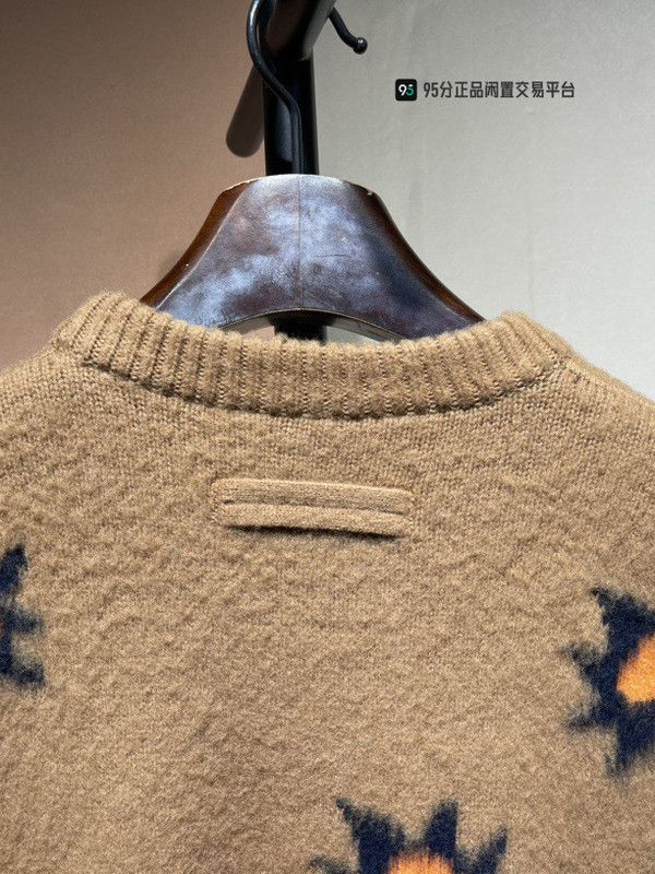 Ermenegildo Zegna Zegna x THE ELDER STATESMAN Floral Cashmere Wool Sweater Size US M / EU 48-50 / 2 - 6 Thumbnail