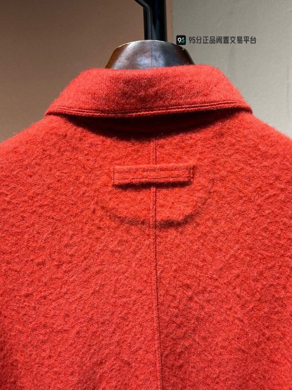 Ermenegildo Zegna Zegna Men's Red Solid Pointed Collar Long-Sleeve Shirt Size US S / EU 44-46 / 1 - 2 Thumbnail