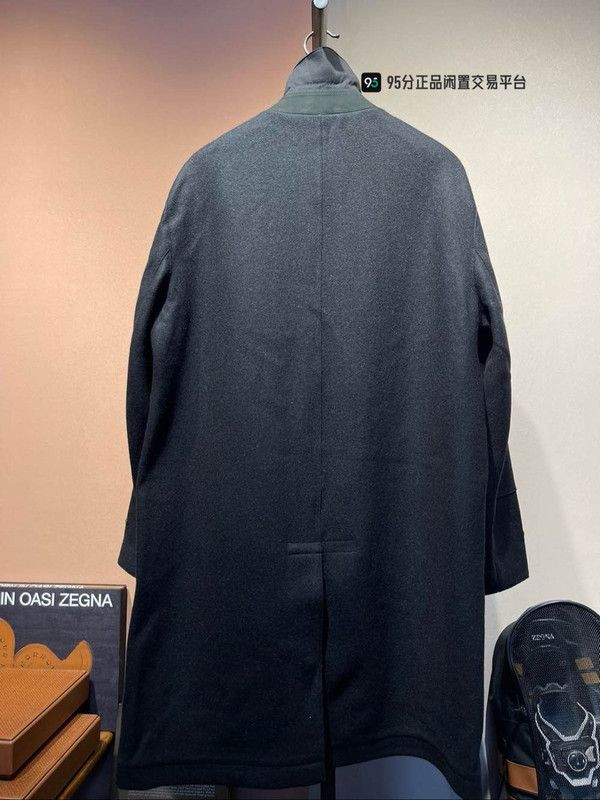 Ermenegildo Zegna Ermenegildo Zegna FW21 Single-Breasted Black Coat Size US M / EU 48-50 / 2 - 3 Thumbnail