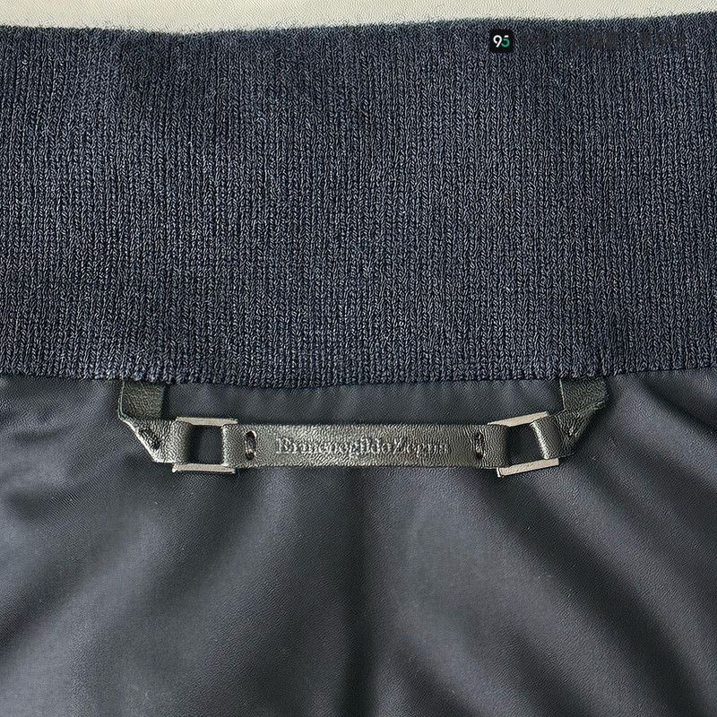 Ermenegildo Zegna Zegna Men's Classic Wool Zipper Long - Sleeve Down Jacket Size US M / EU 48-50 / 2 - 3 Thumbnail