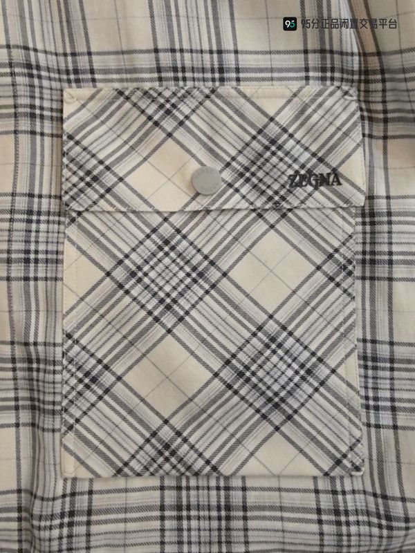 Ermenegildo Zegna Zegna SS23 Men's Check Long-Sleeve Shirt Size US XXL / EU 58 / 5 - 2 Thumbnail