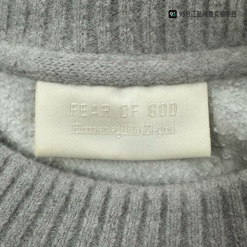 Ermenegildo Zegna Zegna x Fear of God Men's Loose Crewneck Sweatshirt Size US M / EU 48-50 / 2 - 2 Thumbnail