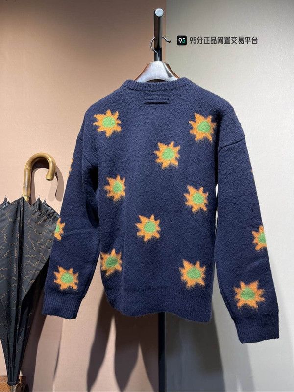 Ermenegildo Zegna Zegna x THE ELDER STATESMAN Intarsia Crewneck Sweater Size US M / EU 48-50 / 2 - 3 Thumbnail