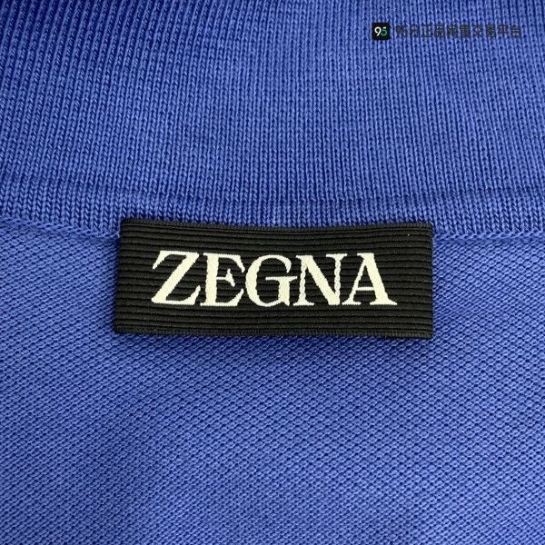 Ermenegildo Zegna Zegna Men's Solid Logo Stripe Short-Sleeve Polo Size US M / EU 48-50 / 2 - 7 Thumbnail