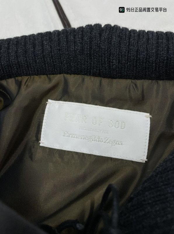 Ermenegildo Zegna Zegna X FOG Solid Round Neck Silk Thick Jacket Size US L / EU 52-54 / 3 - 5 Thumbnail
