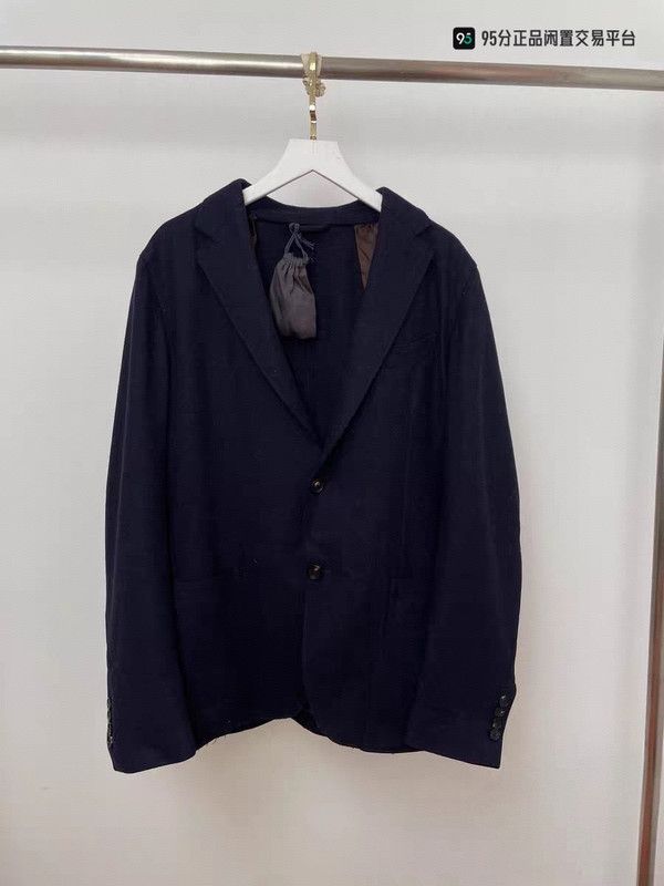 Ermenegildo Zegna Zegna Men's Classic Solid Casual Suit Jacket Size US L / EU 52-54 / 3 - 3 Thumbnail