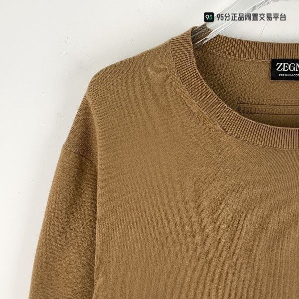 Ermenegildo Zegna Zegna Men's Solid Crew Neck Short-Sleeve T-Shirt Size US L / EU 52-54 / 3 - 3 Thumbnail
