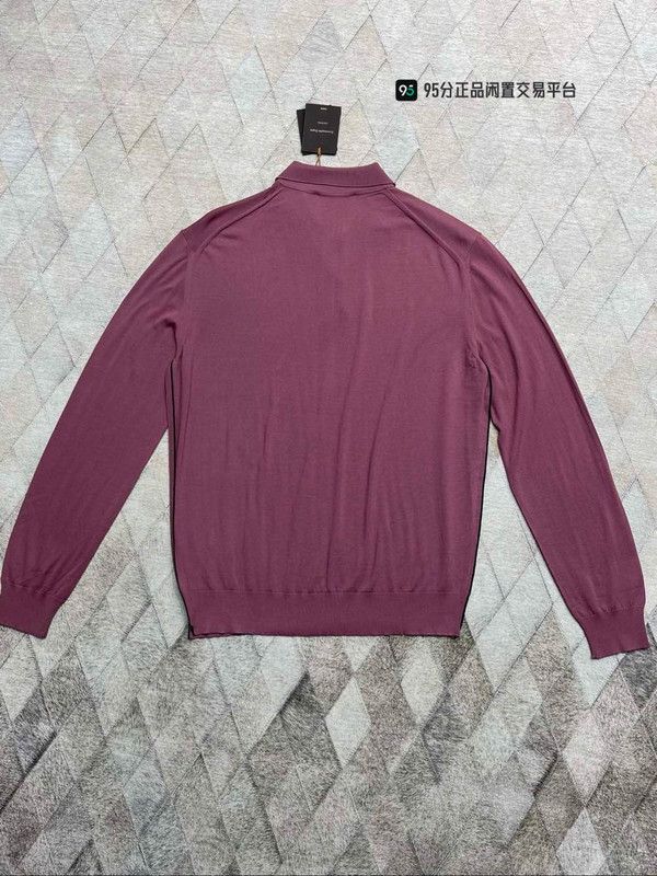 Ermenegildo Zegna Zegna Fine Wool Long - Sleeve Lapel Polo Shirt Size US L / EU 52-54 / 3 - 3 Thumbnail