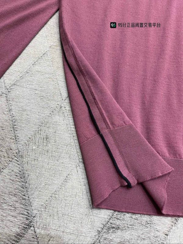 Ermenegildo Zegna Zegna Fine Wool Long - Sleeve Lapel Polo Shirt Size US L / EU 52-54 / 3 - 2 Thumbnail