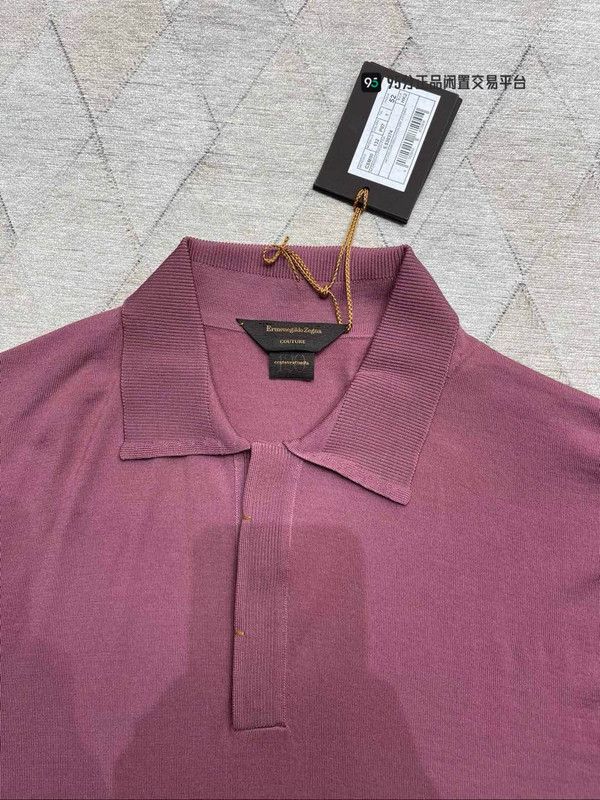 Ermenegildo Zegna Zegna Fine Wool Long - Sleeve Lapel Polo Shirt Size US L / EU 52-54 / 3 - 7 Thumbnail