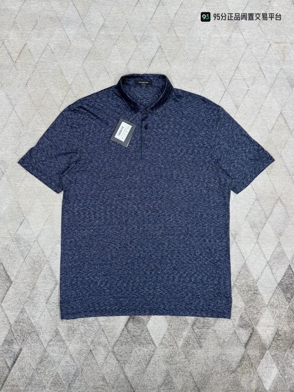 Ermenegildo Zegna Zegna Men's Blue All-Over Print Lapel Polo Shirt Size US XL / EU 56 / 4 - 3 Thumbnail