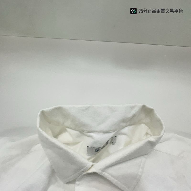Loro Piana Loro Piana Men's White Long-Sleeve Casual Shirt Size US L / EU 52-54 / 3 - 4 Thumbnail