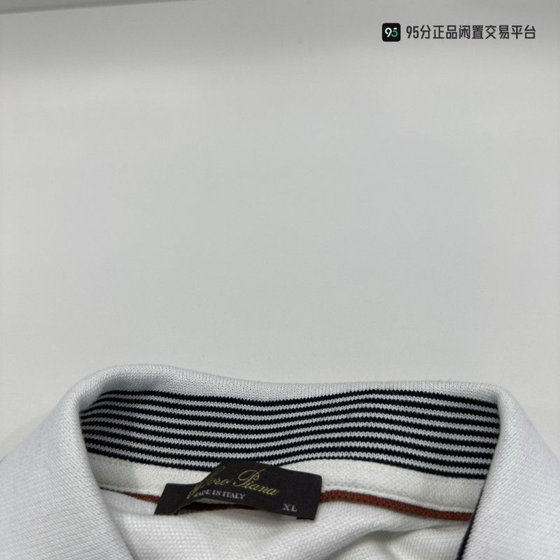 Loro Piana Loro Piana SS23 Striped Slim Short-Sleeve Polo Size US XL / EU 56 / 4 - 3 Thumbnail