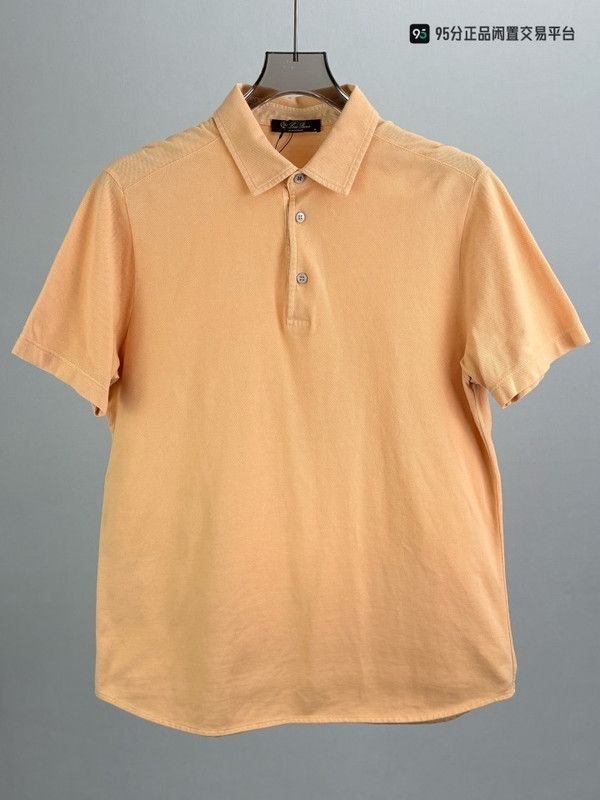 Loro Piana Loro Piana Men's Yellow Short-Sleeve Polo Shirt Size US M / EU 48-50 / 2 - 3 Thumbnail