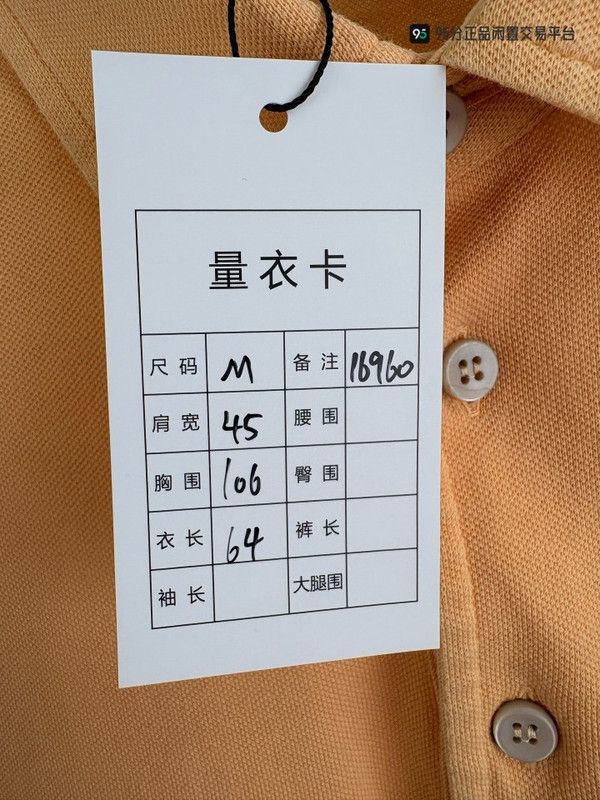 Loro Piana Loro Piana Men's Yellow Short-Sleeve Polo Shirt Size US M / EU 48-50 / 2 - 2 Thumbnail