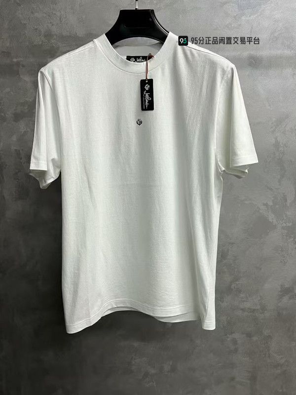 Loro Piana Loro Piana Solid Print Round Neck Short-Sleeve T-Shirt Size US S / EU 44-46 / 1 - 4 Thumbnail