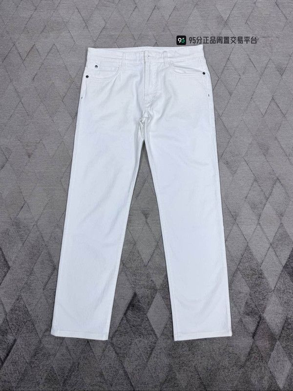 Loro Piana Loro Piana Unisex White Straight-Leg Jeans Size US 32 / EU 48 - 4 Thumbnail