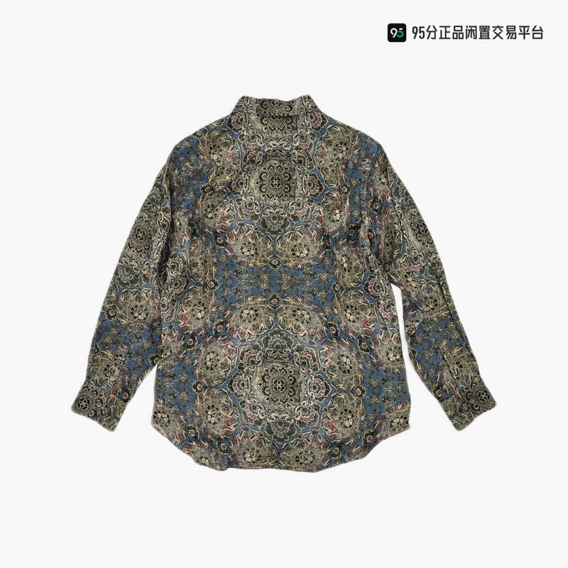 Loro Piana Loro Piana Men's All-Over Print Button Long-Sleeve Shirt Size US M / EU 48-50 / 2 - 4 Thumbnail