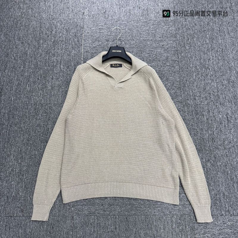 Loro Piana Loro Piana Men's Silk-Linen Blend Knit Sweater Size US L / EU 52-54 / 3 - 2 Thumbnail