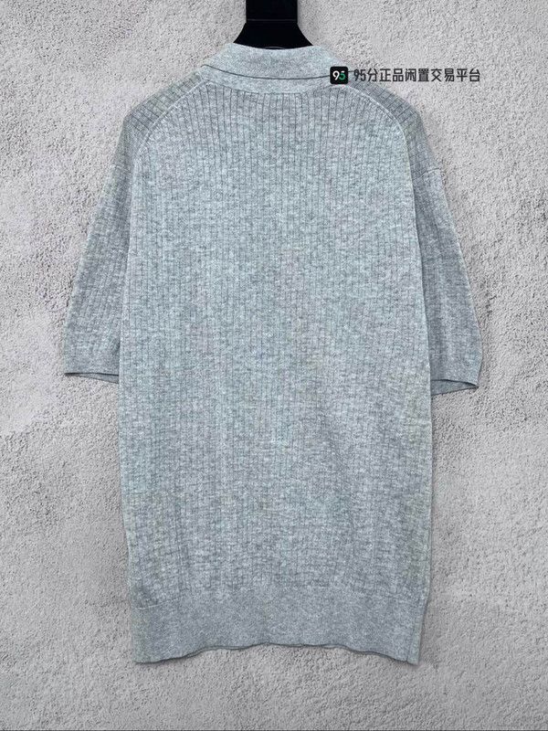 Loro Piana Loro Piana Men's Solid Silk Short-Sleeve Polo Size US L / EU 52-54 / 3 - 3 Thumbnail
