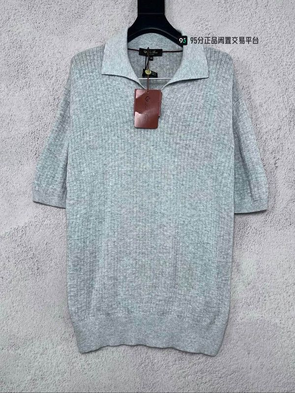Loro Piana Loro Piana Men's Solid Silk Short-Sleeve Polo Size US L / EU 52-54 / 3 - 5 Thumbnail