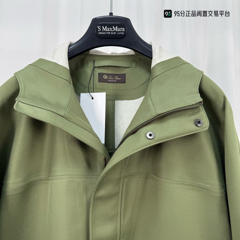Loro Piana Loro Piana Unisex Zip Hooded Solid Coat Size US XS / EU 42 / 0 - 5 Thumbnail