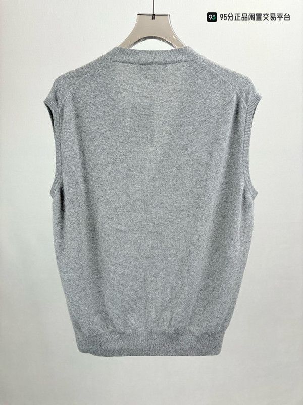Loro Piana Loro Piana Men's Deep V-Neck Cashmere Vest Size US XL / EU 56 / 4 - 5 Thumbnail